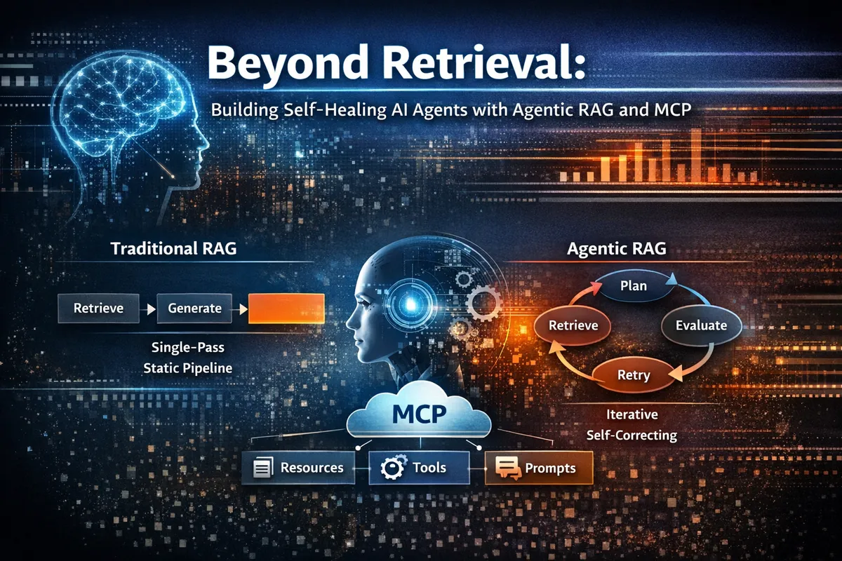 Beyond Retrieval: Building Self-Healing AI Agents with Agentic RAG and MCP